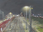 Güterbahnhof 2, 2020, Öl auf Leinwand, 30 x 40 cm