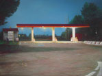 Mautstation, 2004, Öl auf Lw. 120 x 150 cm