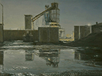 Hafen 4, 2010, Öl auf Leinwand, 30 x 40 cm