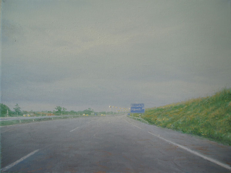 Naves, 2004, Öl auf Lw. 30 x 40 cm