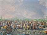 Nyiragongo 2, 2012, Öl auf Leinwand, 30 x 40 cm