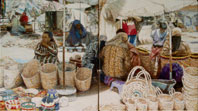 Djemaa el-Fna (جامع الفناء) VII & VIII, 1999, Öl auf Lw. 34 x 60 cm