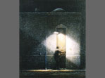 Nachtbild (Marruecos), 1998, Öl auf Lw. 34 x 30 cm