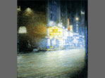 Nachtbild (NY), 2002, Öl auf Lw. 34 x 30 cm