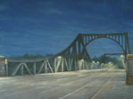 Glienicker Brücke (Berlin), 2008, Öl auf Lw. 100 x 120 cm