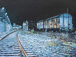 Güterbahnhof 1, 2020, Öl auf Leinwand, 30 x 40 cm