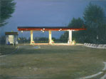 Mautstation, 2004, Öl auf Lw. 30 x 40 cm